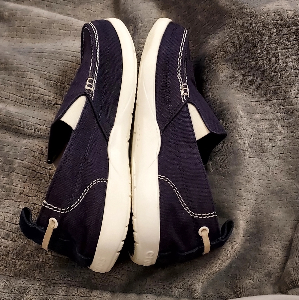Crocs Men’s Walu Slip-On Navy White sz 9 Preppy - Picture 5 of 9